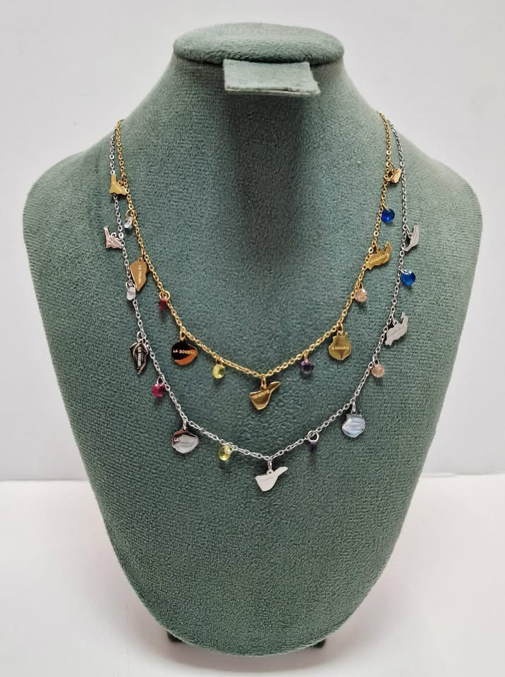 Collar Islas Canarias Cristal Colores